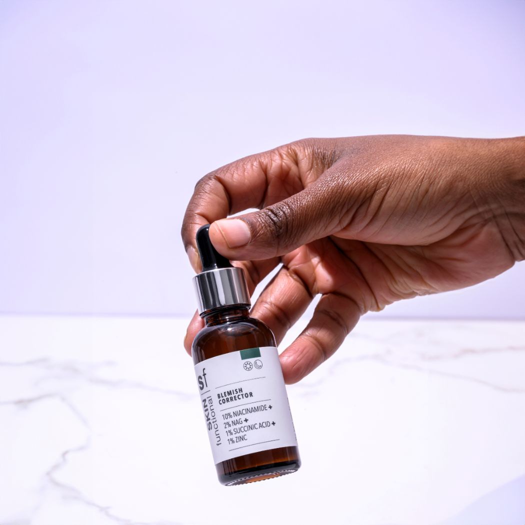 10% Niacinamide + 2% NAG +1% Succinic Acid + 1% ZincBlemish Corrector 10% Niacinamide + 2% NAG +1% Succinic Acid + 1% ZincBlemish Corrector